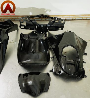 In chuyển nước, sơn nhúng Carbon nhựa nhám xe máy Honda SH Liên hệ: 0973581102
