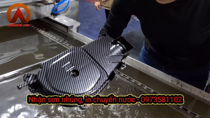 In chuyển nước, sơn nhúng carbon lọc gió xe máy #cuxi
