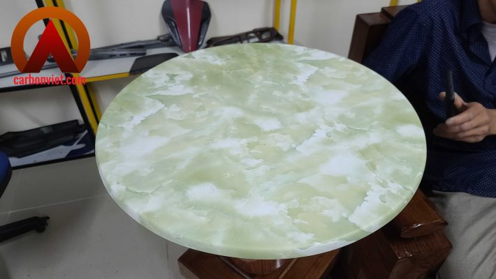 in chuyển nước, sơn nhúng mặt bàn Composite