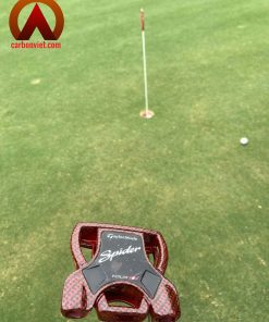 In chuyển nước, sơn nhúng gậy GOLF vân Carbon đỏ